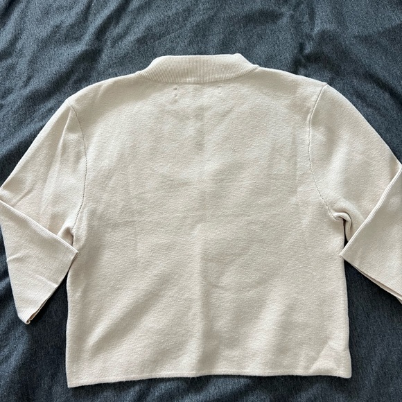 OAK + FORT Cropped Mockneck Sweater - Picture 5 of 7